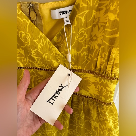 Likely Carla Floral Midi Dress Women’s Size 14 Adjustable Straps Vacation Dress - Picture 12 of 16